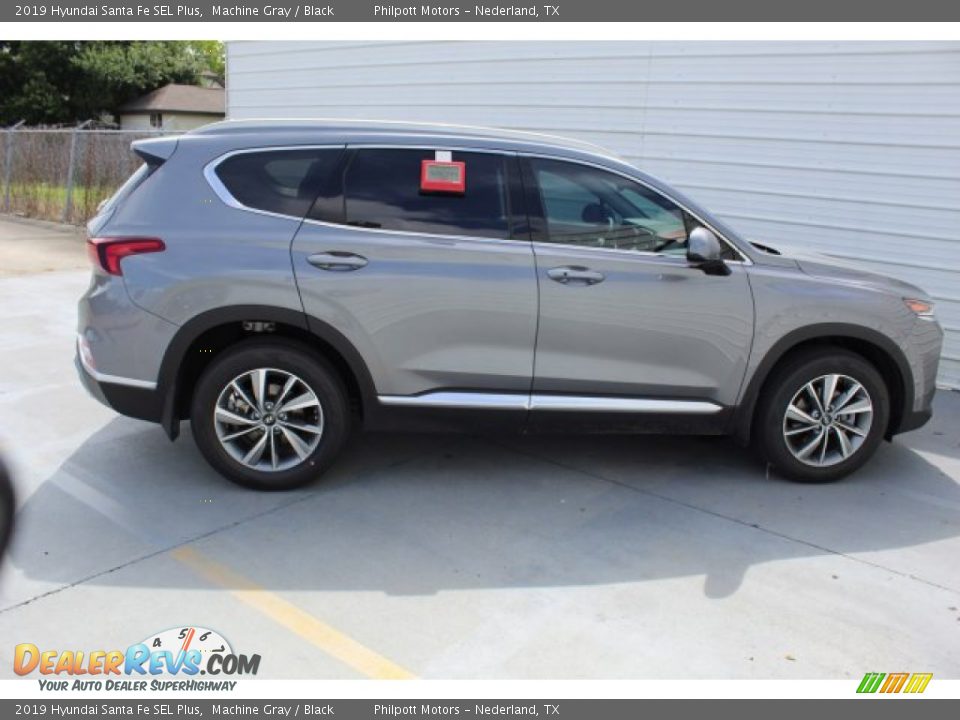 2019 Hyundai Santa Fe SEL Plus Machine Gray / Black Photo #9