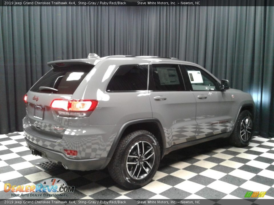 2019 Jeep Grand Cherokee Trailhawk 4x4 Sting-Gray / Ruby Red/Black Photo #6