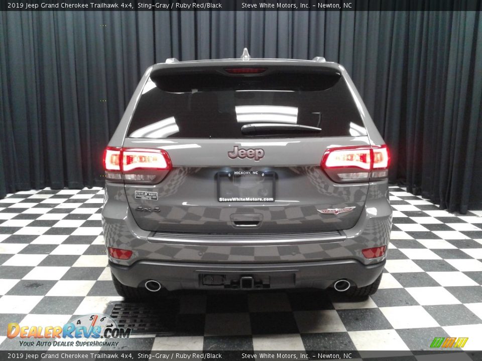 2019 Jeep Grand Cherokee Trailhawk 4x4 Sting-Gray / Ruby Red/Black Photo #7