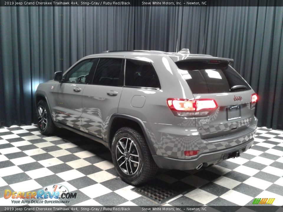 2019 Jeep Grand Cherokee Trailhawk 4x4 Sting-Gray / Ruby Red/Black Photo #8
