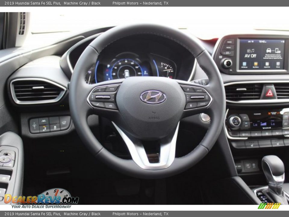 2019 Hyundai Santa Fe SEL Plus Machine Gray / Black Photo #23