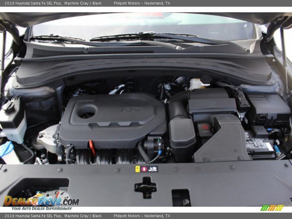 2019 Hyundai Santa Fe SEL Plus Machine Gray / Black Photo #26