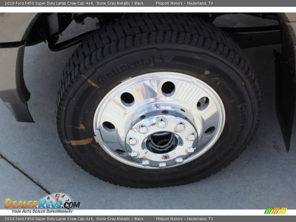 2019 Ford F450 Super Duty Lariat Crew Cab 4x4 Stone Gray Metallic / Black Photo #5