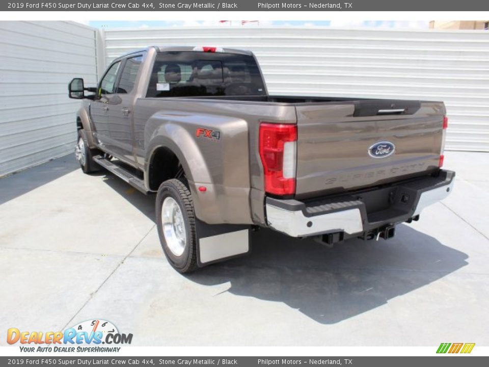 2019 Ford F450 Super Duty Lariat Crew Cab 4x4 Stone Gray Metallic / Black Photo #6