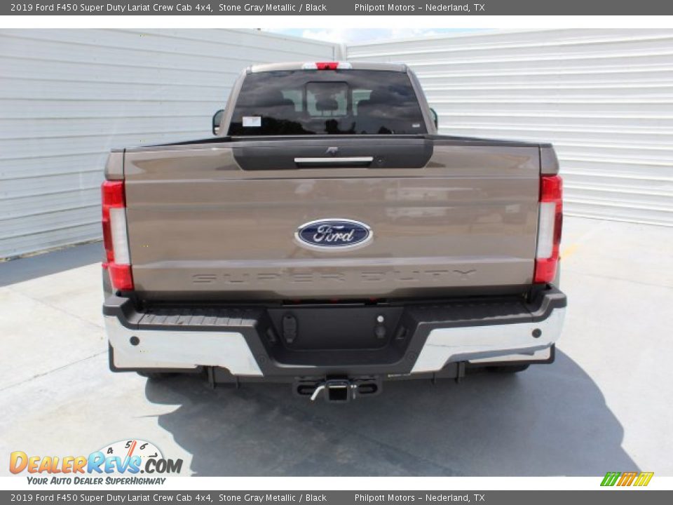 2019 Ford F450 Super Duty Lariat Crew Cab 4x4 Stone Gray Metallic / Black Photo #7