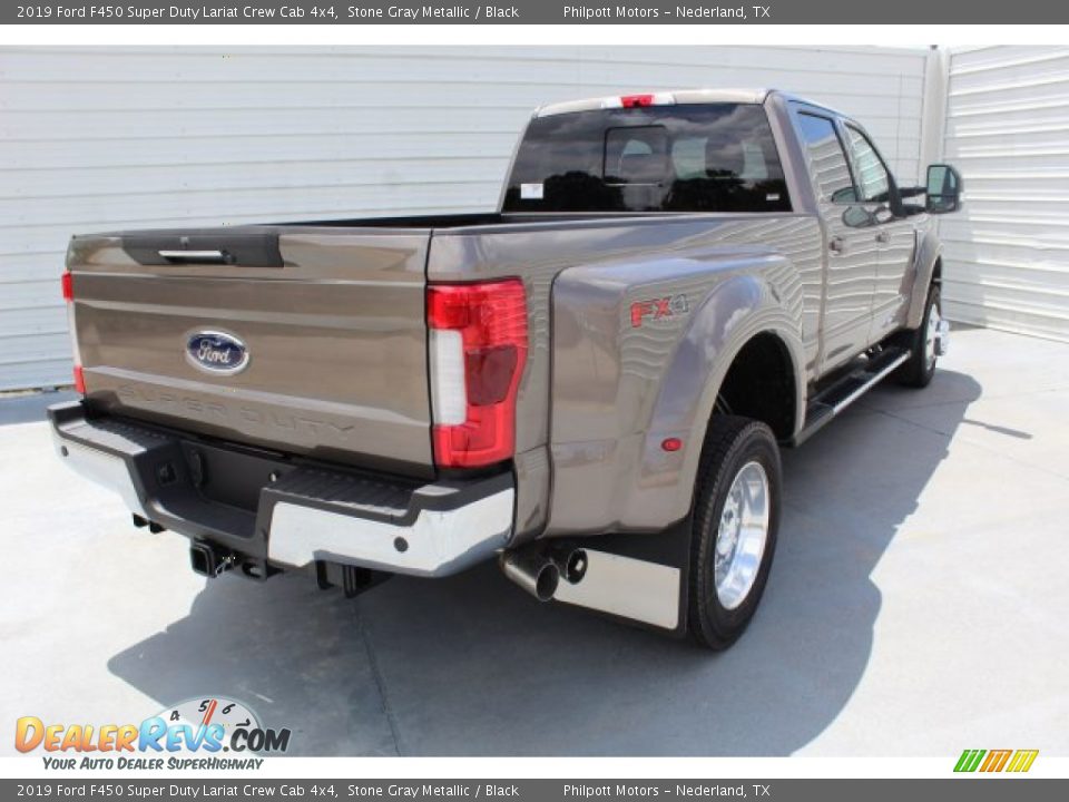2019 Ford F450 Super Duty Lariat Crew Cab 4x4 Stone Gray Metallic / Black Photo #8