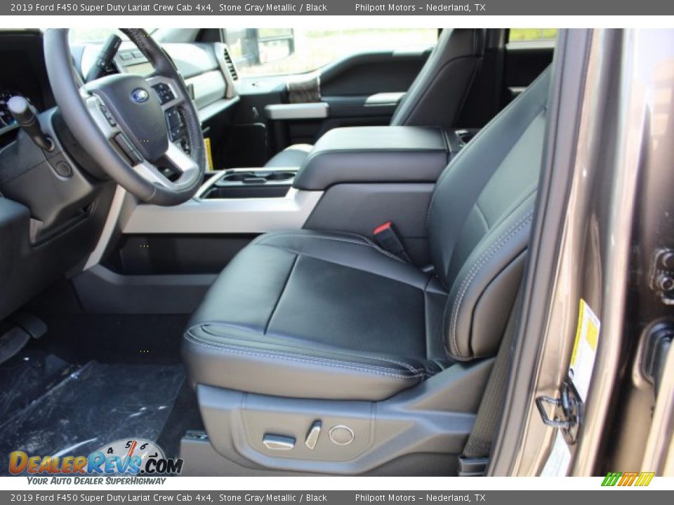 2019 Ford F450 Super Duty Lariat Crew Cab 4x4 Stone Gray Metallic / Black Photo #10