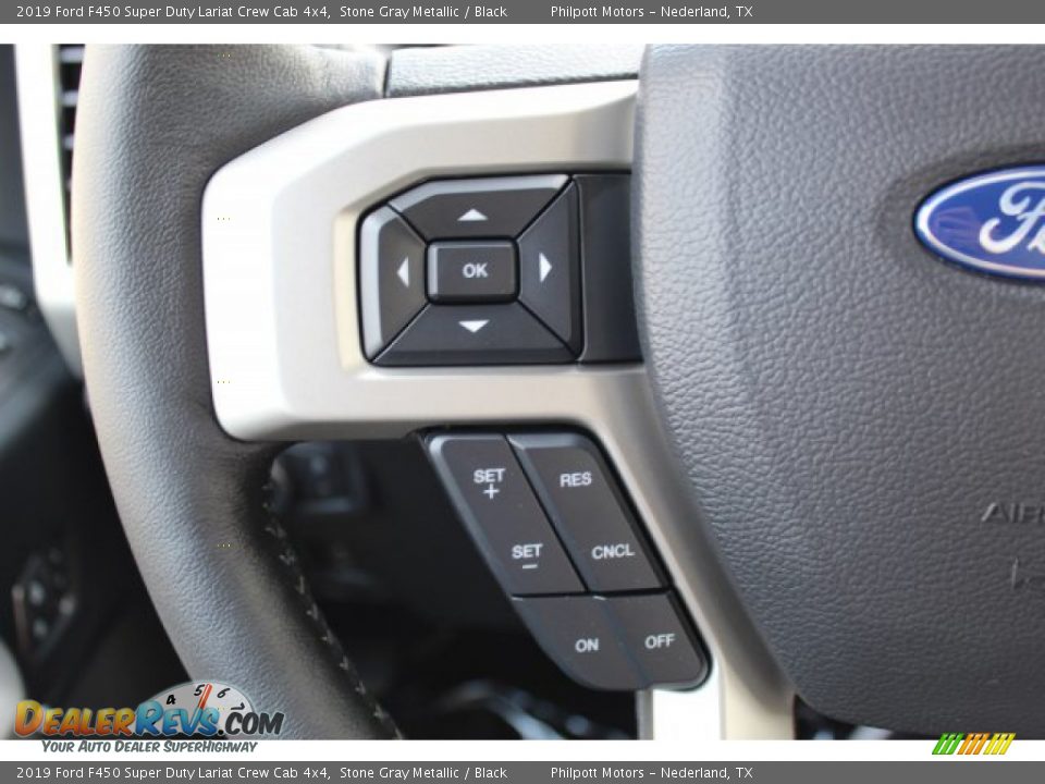 2019 Ford F450 Super Duty Lariat Crew Cab 4x4 Stone Gray Metallic / Black Photo #12