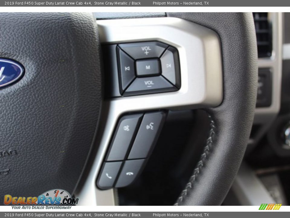 2019 Ford F450 Super Duty Lariat Crew Cab 4x4 Stone Gray Metallic / Black Photo #13