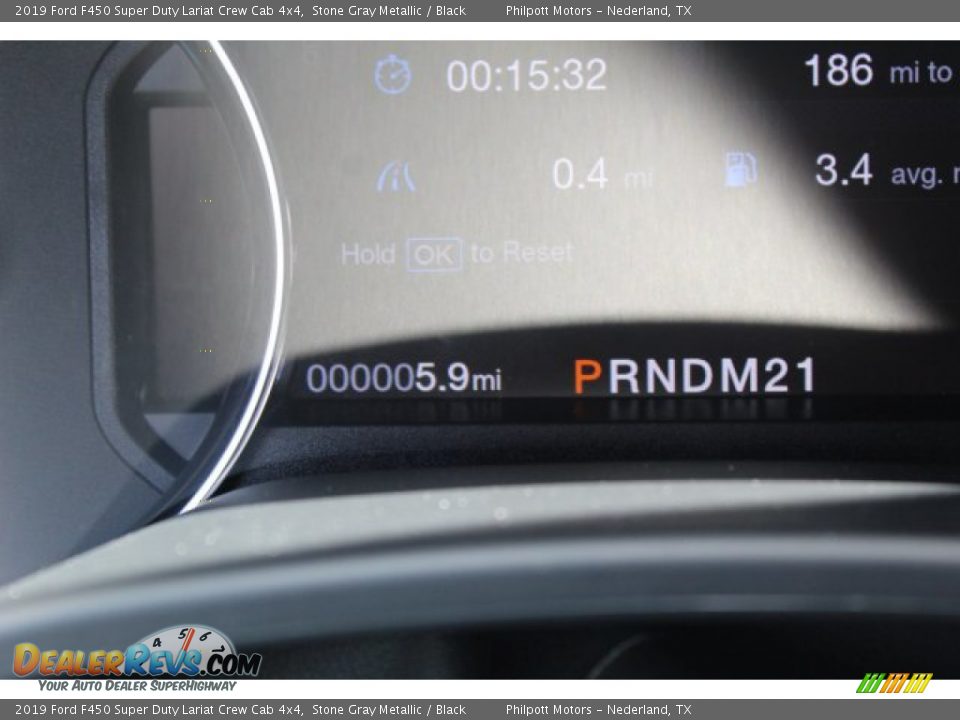 2019 Ford F450 Super Duty Lariat Crew Cab 4x4 Stone Gray Metallic / Black Photo #15