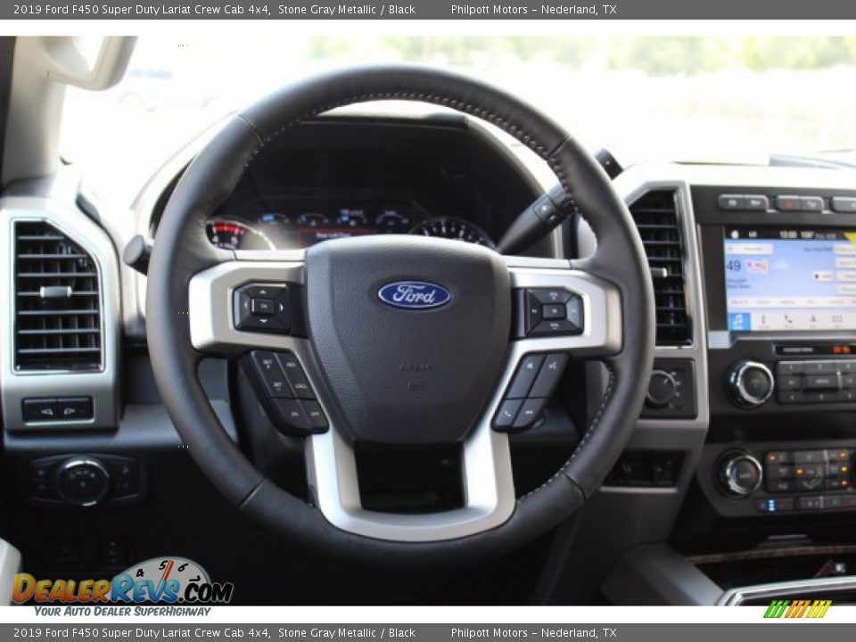 2019 Ford F450 Super Duty Lariat Crew Cab 4x4 Stone Gray Metallic / Black Photo #23