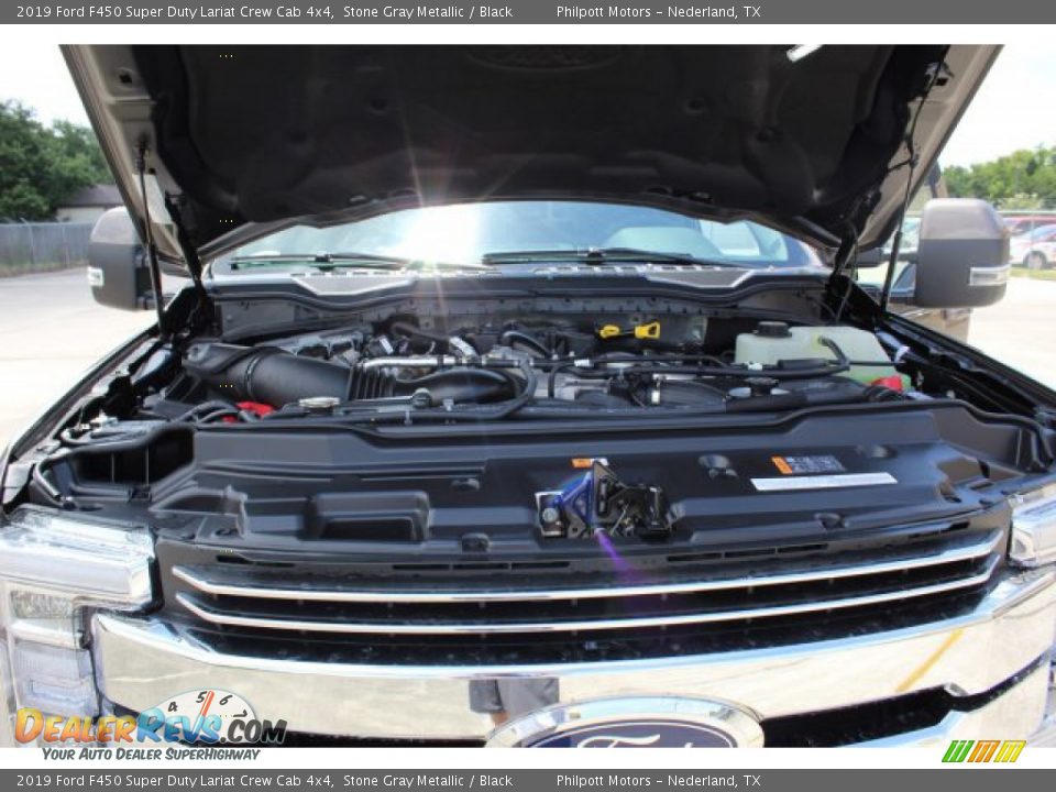 2019 Ford F450 Super Duty Lariat Crew Cab 4x4 Stone Gray Metallic / Black Photo #24