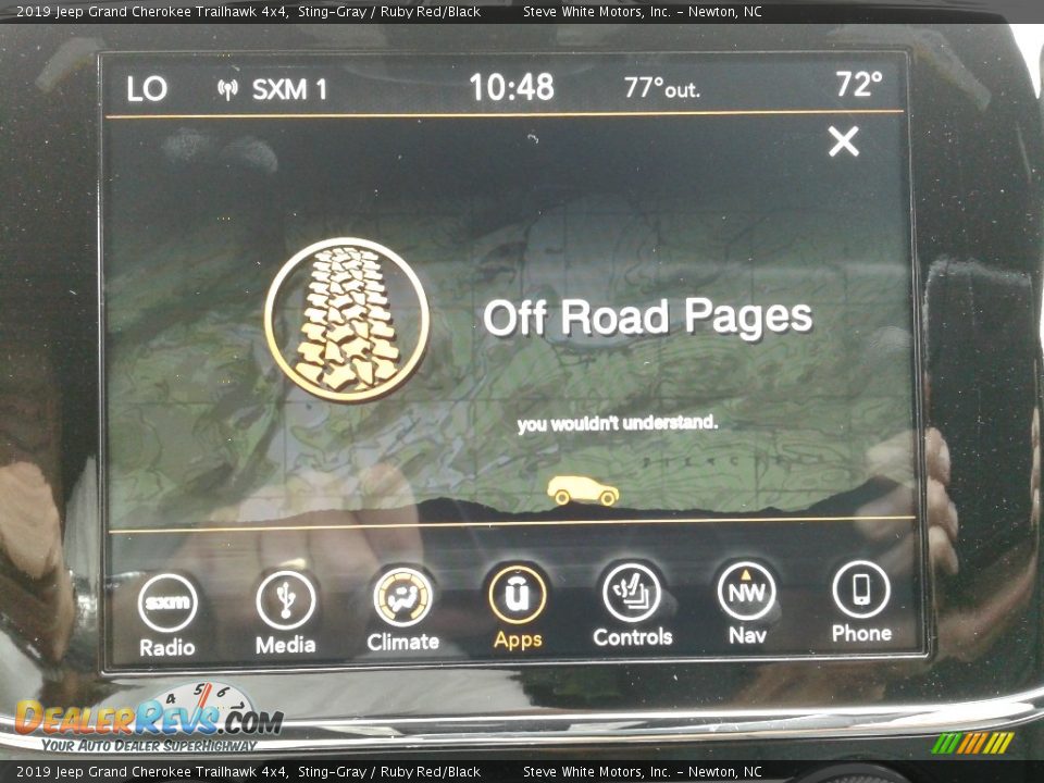 Controls of 2019 Jeep Grand Cherokee Trailhawk 4x4 Photo #29