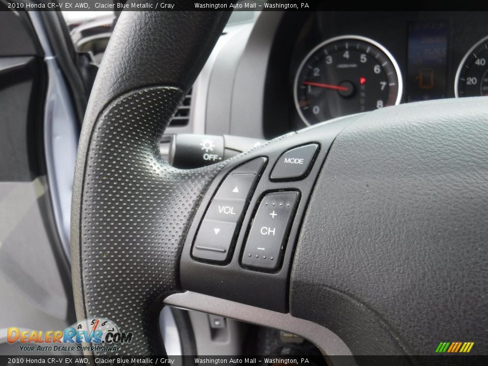 2010 Honda CR-V EX AWD Glacier Blue Metallic / Gray Photo #16