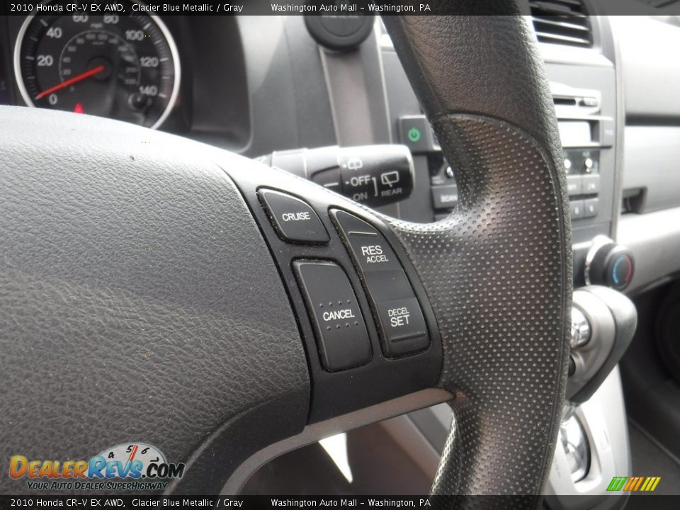 2010 Honda CR-V EX AWD Glacier Blue Metallic / Gray Photo #17