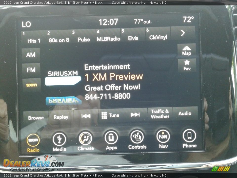 2019 Jeep Grand Cherokee Altitude 4x4 Billet Silver Metallic / Black Photo #22