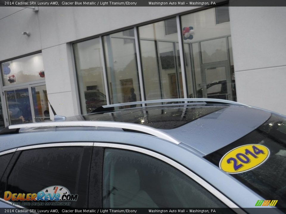 2014 Cadillac SRX Luxury AWD Glacier Blue Metallic / Light Titanium/Ebony Photo #4