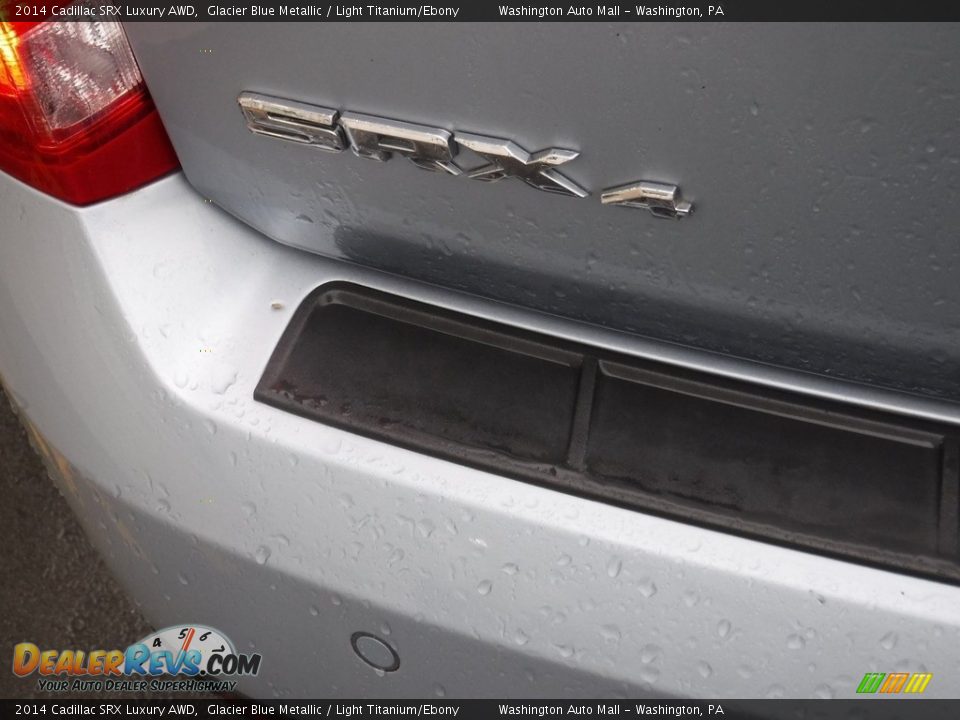 2014 Cadillac SRX Luxury AWD Glacier Blue Metallic / Light Titanium/Ebony Photo #9