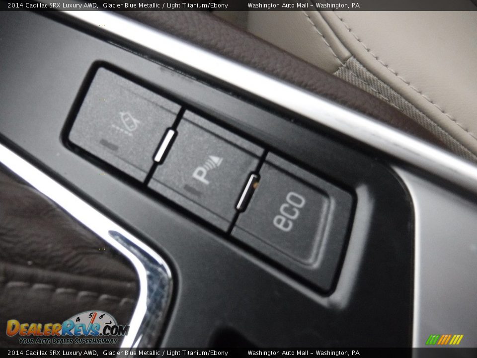 2014 Cadillac SRX Luxury AWD Glacier Blue Metallic / Light Titanium/Ebony Photo #16