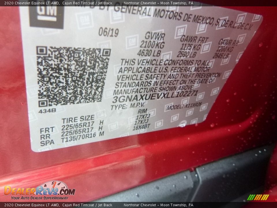 2020 Chevrolet Equinox LT AWD Cajun Red Tintcoat / Jet Black Photo #12