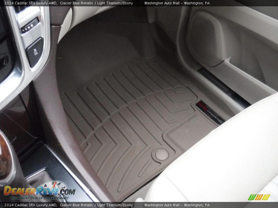2014 Cadillac SRX Luxury AWD Glacier Blue Metallic / Light Titanium/Ebony Photo #17