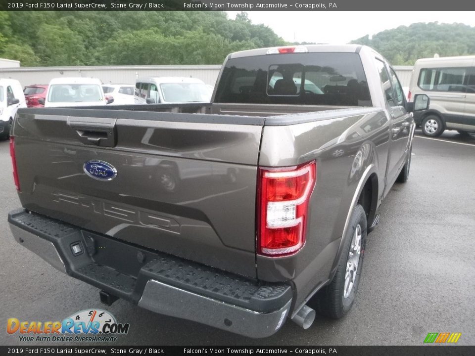 2019 Ford F150 Lariat SuperCrew Stone Gray / Black Photo #2