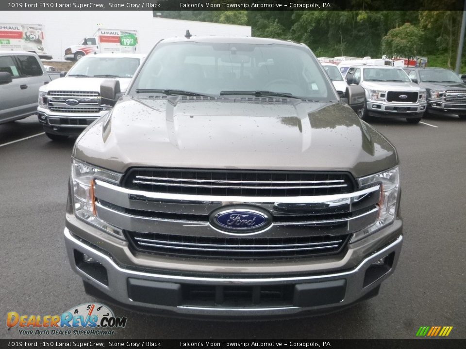 2019 Ford F150 Lariat SuperCrew Stone Gray / Black Photo #4