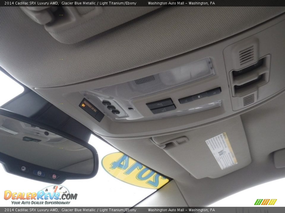 2014 Cadillac SRX Luxury AWD Glacier Blue Metallic / Light Titanium/Ebony Photo #20