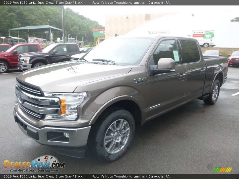 2019 Ford F150 Lariat SuperCrew Stone Gray / Black Photo #5