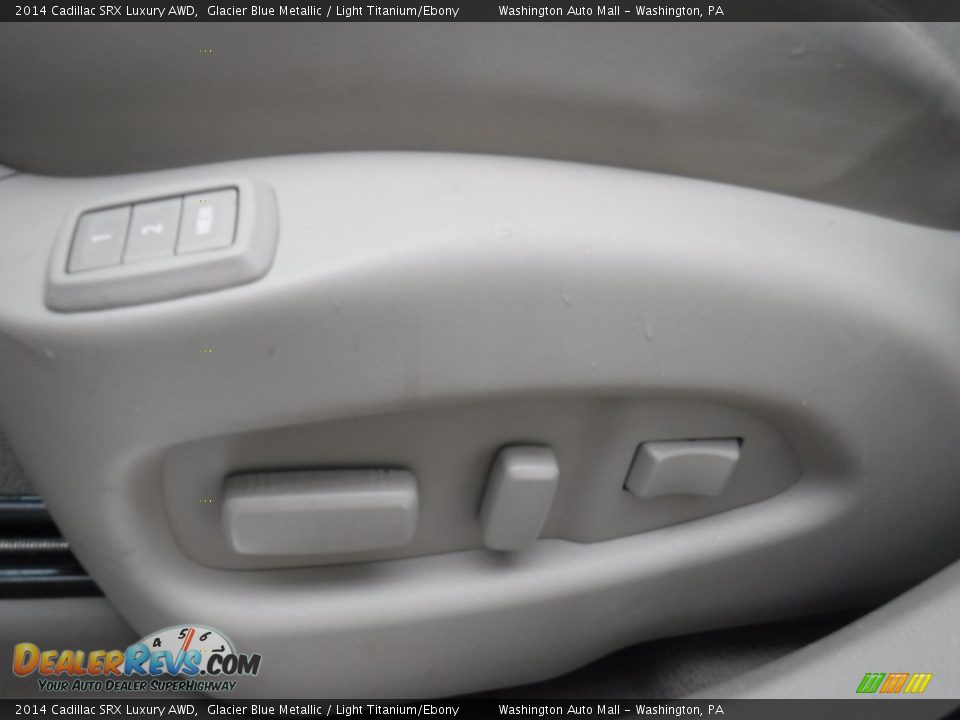 2014 Cadillac SRX Luxury AWD Glacier Blue Metallic / Light Titanium/Ebony Photo #22