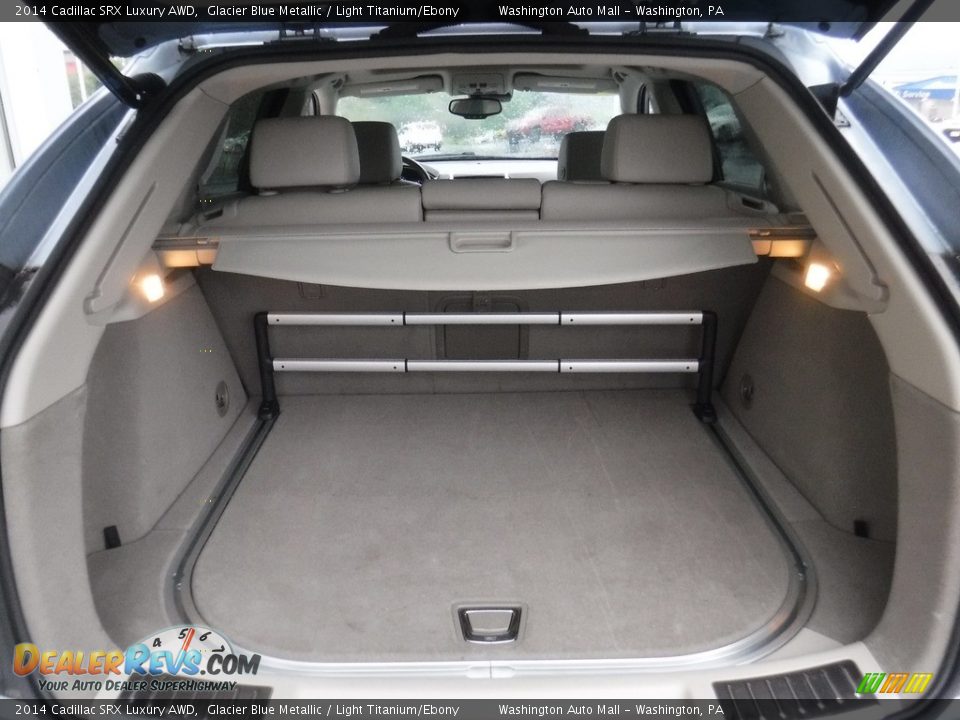2014 Cadillac SRX Luxury AWD Glacier Blue Metallic / Light Titanium/Ebony Photo #24
