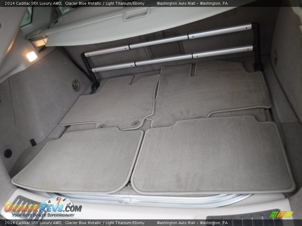 2014 Cadillac SRX Luxury AWD Glacier Blue Metallic / Light Titanium/Ebony Photo #26