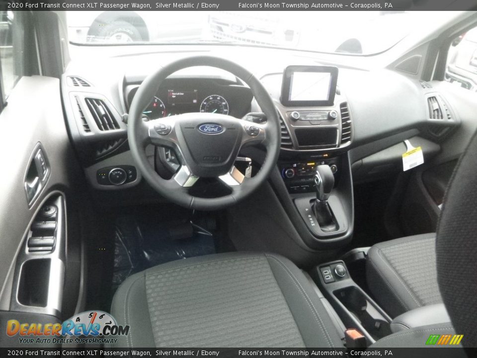 Ebony Interior - 2020 Ford Transit Connect XLT Passenger Wagon Photo #9