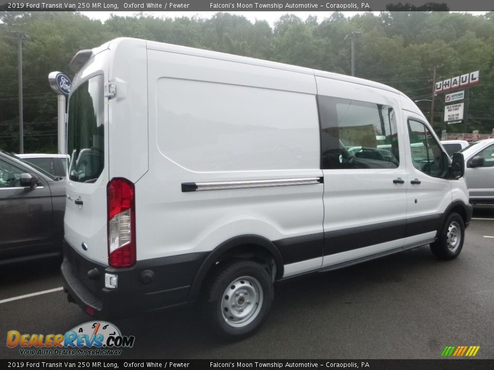 2019 Ford Transit Van 250 MR Long Oxford White / Pewter Photo #2