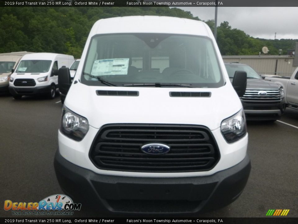 2019 Ford Transit Van 250 MR Long Oxford White / Pewter Photo #4