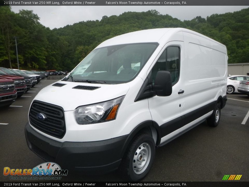 2019 Ford Transit Van 250 MR Long Oxford White / Pewter Photo #5