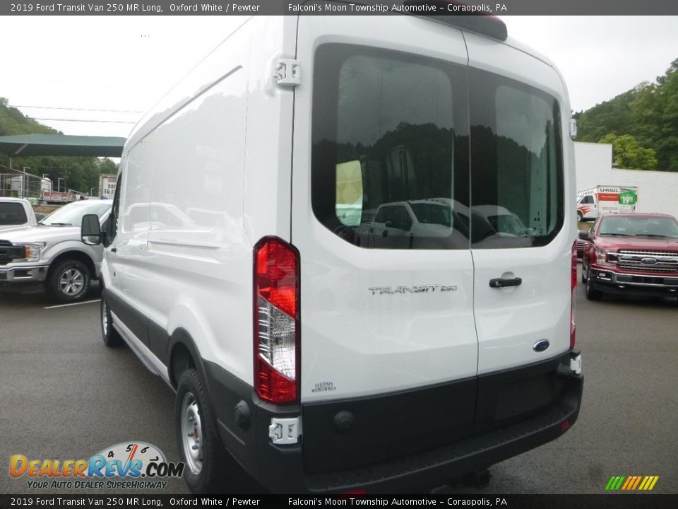 2019 Ford Transit Van 250 MR Long Oxford White / Pewter Photo #6