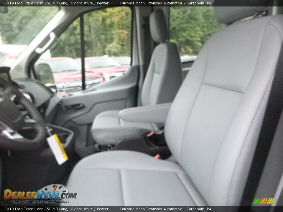 2019 Ford Transit Van 250 MR Long Oxford White / Pewter Photo #8