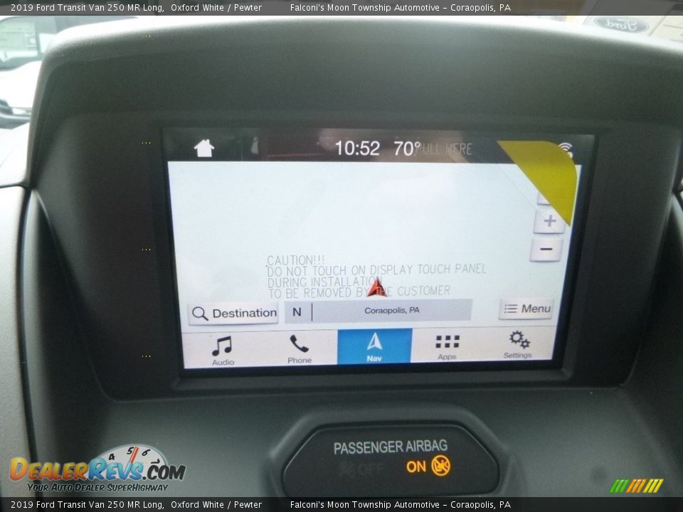 2019 Ford Transit Van 250 MR Long Oxford White / Pewter Photo #12