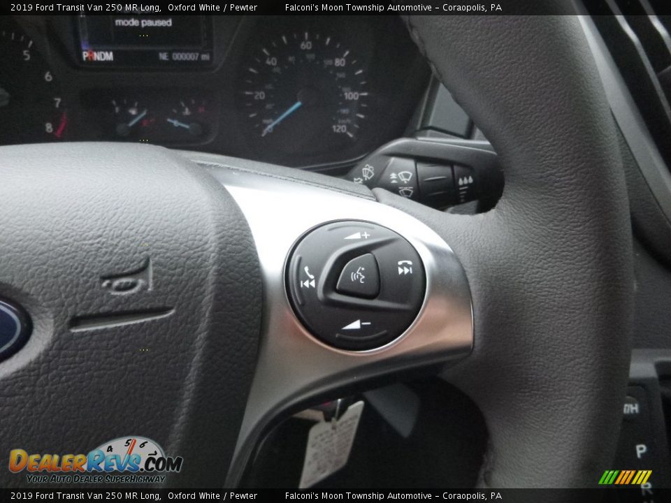 2019 Ford Transit Van 250 MR Long Oxford White / Pewter Photo #14