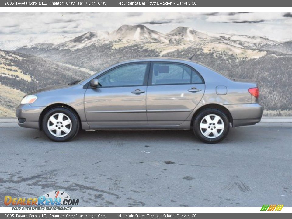 2005 Toyota Corolla LE Phantom Gray Pearl / Light Gray Photo #6