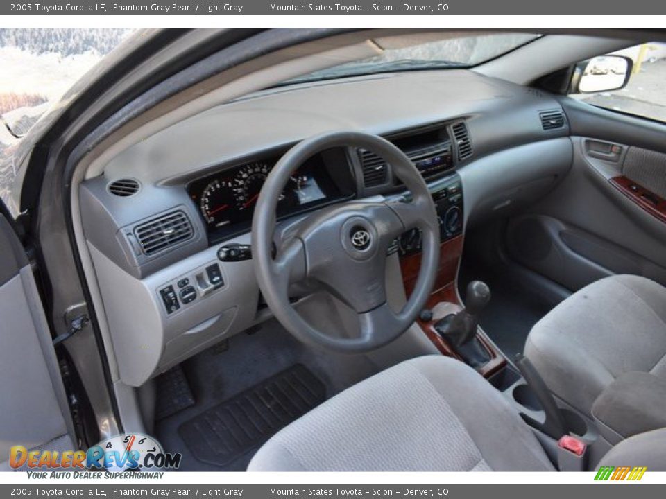 2005 Toyota Corolla LE Phantom Gray Pearl / Light Gray Photo #10