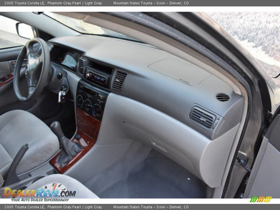 2005 Toyota Corolla LE Phantom Gray Pearl / Light Gray Photo #16