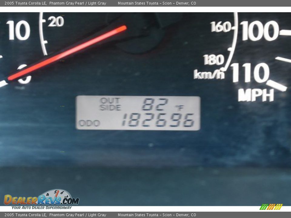 2005 Toyota Corolla LE Phantom Gray Pearl / Light Gray Photo #29