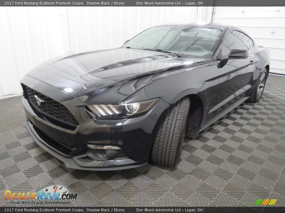 2017 Ford Mustang EcoBoost Premium Coupe Shadow Black / Ebony Photo #8