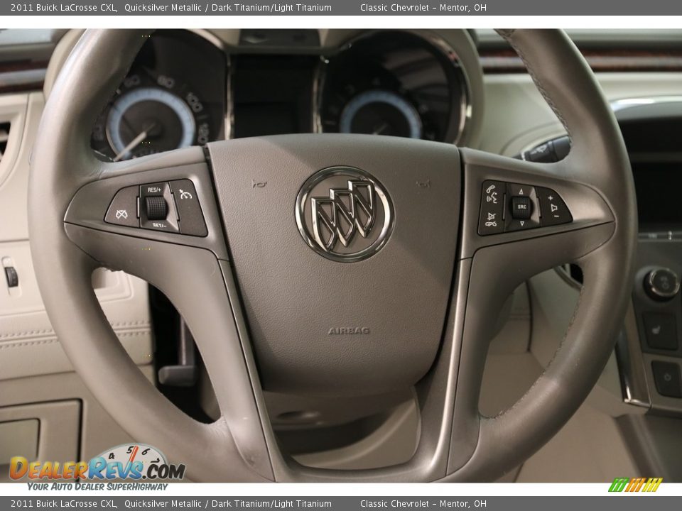 2011 Buick LaCrosse CXL Quicksilver Metallic / Dark Titanium/Light Titanium Photo #7