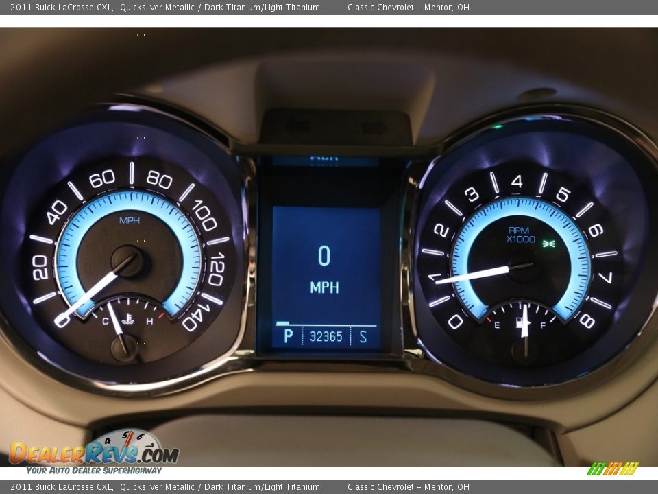 2011 Buick LaCrosse CXL Quicksilver Metallic / Dark Titanium/Light Titanium Photo #8