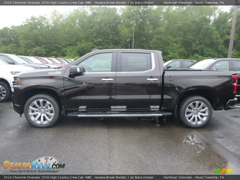 2019 Chevrolet Silverado 1500 High Country Crew Cab 4WD Havana Brown Metallic / Jet Black/Umber Photo #3