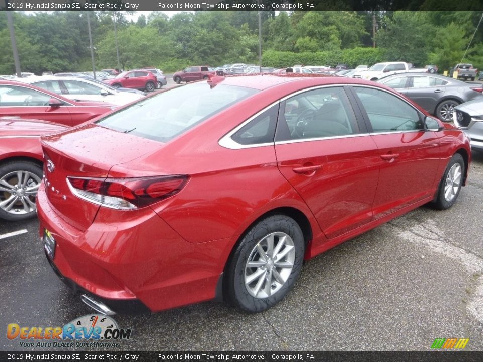 2019 Hyundai Sonata SE Scarlet Red / Gray Photo #2