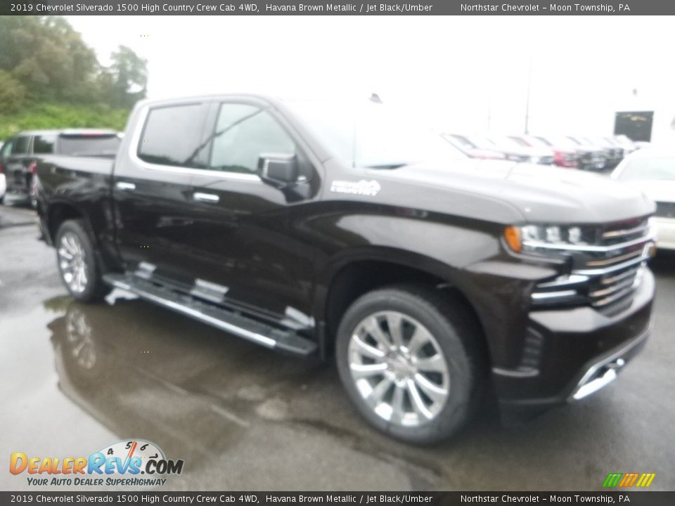 2019 Chevrolet Silverado 1500 High Country Crew Cab 4WD Havana Brown Metallic / Jet Black/Umber Photo #7